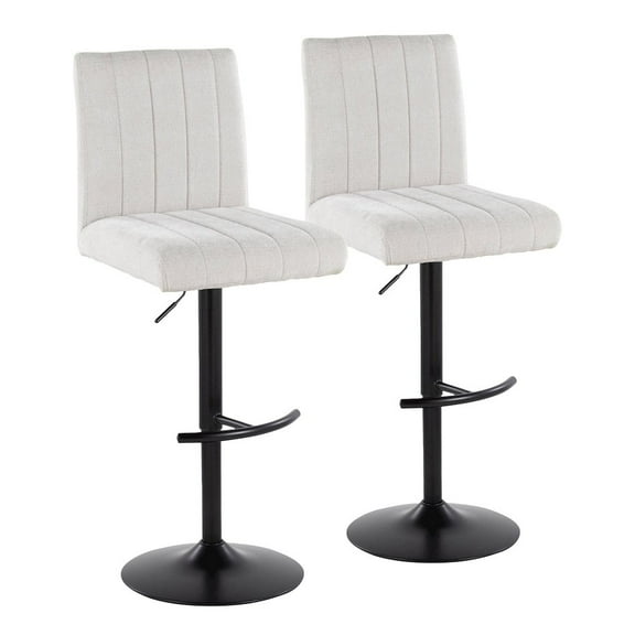 LumiSource Hank Adjustable Barstool - Set of  2