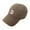 Brown, variant on Women Mens Baseball Caps Letter D Baseball Cap Adjustable Sun Hat For Casual Outdoor Activities Dark Green One Size