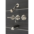 thumbnail image 2 of Kingston Brass KB236ALPN Victorian Tub & Shower Faucet, Polished Nickel, 2 of 3