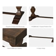 thumbnail image 6 of WAMPAT 5-pieces Farmhouse Dinning Table for 6-8,74.8" Kitchen Table Set with 2 Benches and 2 Chairs,Solid Wood Legs and Cushion Seat for Kitchen & Living Room,Brown, 6 of 8