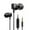 Black, variant on taicans Wired Headphones, Lightweight Aluminum Wired in Ear Earbud Headphones With Mic