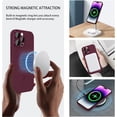 thumbnail image 2 of Magnetic case for iPhone 14 Pro Max Phone Case for Women, Matte Luxury Soft Metallic Luster Design with Camera Lens Protector, Compatible with Magsafe Case for iPhone 14 Pro Max 6.7"-Red Wine, 2 of 14