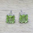 thumbnail image 2 of NOVICA Peridot stud earrings, 'Lucky Squares', 2 of 7