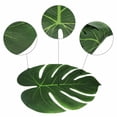 thumbnail image 6 of ROMANSENTIAL Tropical Leaf Decor 12Pcs Artificial Palm Plants Oval Shape Reusable For Summer Parties, 6 of 8