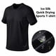 thumbnail image 1 of Motorcycle Accessories Men's Ice Silk Badminton T-Shirt Thin Cool Breathable Quick Drying Sports Essential Short Sleeve TopBlackXL He Qiyong unisex, 1 of 1