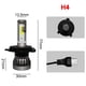 thumbnail image 3 of 2 faros antiniebla automáticos 6000LM LED antiniebla IP68 resistente al agua 6000 K 36 W (H4/HB2/9003), 3 of 8