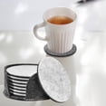 thumbnail image 4 of Juego de posavasos de fieltro de primera calidad, regalos de protección de mesa, absorbente antideslizante con posavasos de mesa para oficina, bar, Baoblaze Posavasos para bebidas, 4 of 8
