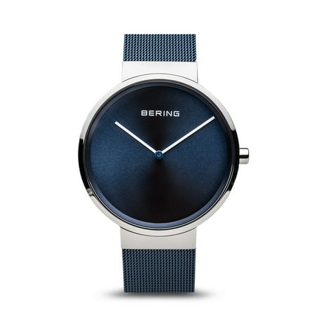 Women's 39mm Blue IP Steel Bracelet Steel Case Sapphire Crystal Quartz Analog Watch 14539-307