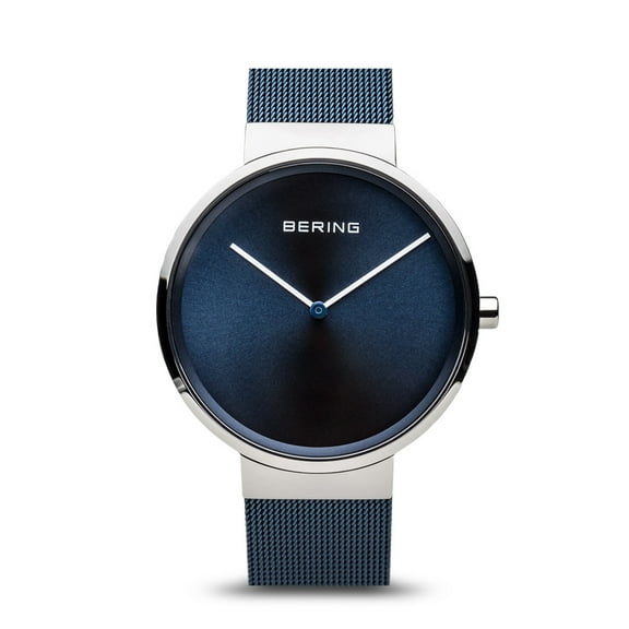 Women's 39mm Blue IP Steel Bracelet Steel Case Sapphire Crystal Quartz Analog Watch 14539-307