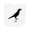 AA-White, variant on Inktastic Country Crow Caw. Silhouette Newborn Bib