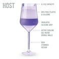 thumbnail image 3 of Host Freeze Stemmed Wine Glasses, Cooling Cups, 6.5 oz, Set of 4 , Tinted, 3 of 8