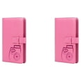 thumbnail image 1 of QualitChoice 3-Inch 96 Pockets PU Leather Instant Instant Photo Photo Card Collection Album Picture Case for 8/9/7s/25/70/90 pink 2Set, 1 of 6