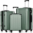 thumbnail image 1 of Set de equipaje Merax Expandable Lightweight Spinner ABS Green, 1 of 8