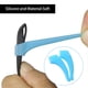 thumbnail image 5 of 2 piezas de ganchos de silicona antideslizantes para las orejas de las gafas, soporte para la punta de la patilla Azul blanco, 5 of 9