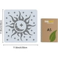 thumbnail image 2 of Plantillas grandes de sol y luna de 30 x 30 cm, reutilizables, para decoración de paredes del hogar., 2 of 9