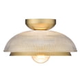 thumbnail image 3 of Golden Lighting Crawford 1-light Flush Mount in Brushed Champagne Brass, 3 of 6