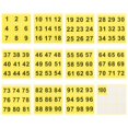 thumbnail image 1 of Uxcell 2" Etiquetas Numeradas Consecutivas 1 Set Autoadhesivas Amarillas, 1 of 6