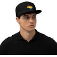 thumbnail image 6 of LGBT Flag Map of Brazil Snapback Hats for Men Women Baseball Cap Adjustable Flat Bill Sun Hat, 6 of 8