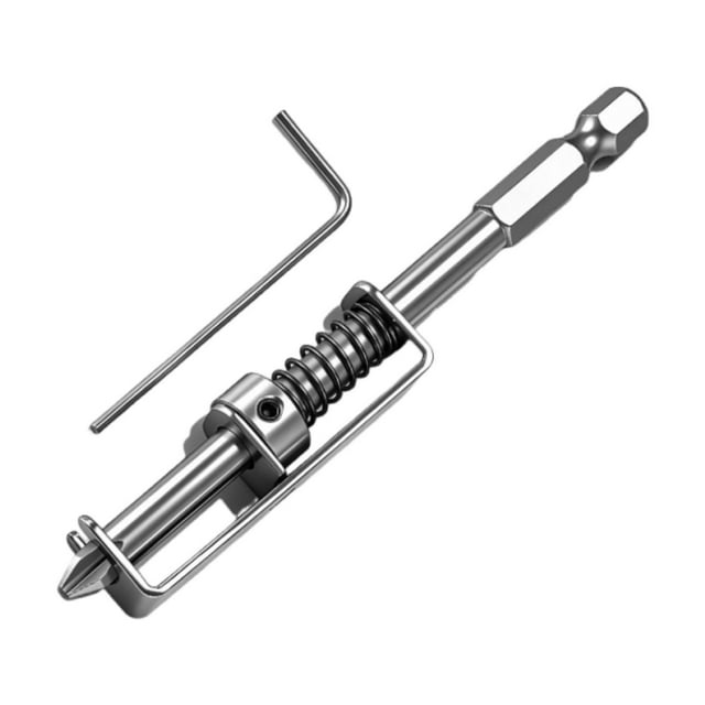 Herramienta de sujeción de tornillos con resorte para puntas de destornillador, fácil de usar con una mano, herramienta de retención de tornillos