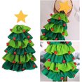 thumbnail image 5 of Bolsa para botellas de vino navideñas - Bolsas lindas verdes para botellas de vino con forma de árbol de Navidad | Bolsas de regalo para botellas de vino con bolas tejidas para decoración de mesas de, 5 of 5