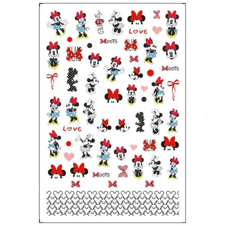 Get Playful with Minnie Mouse Nail Stickers for Fashionistas - Featuring Hearts, Bows, and Iconic Mickey Ears - Over 50 Unique Designs of Nails Stickers to Show Your LOVE for Minnie Mouse and Nail Art