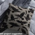 thumbnail image 2 of Homewish Rustic Crow Fabric by the Yard 1 Yard,Wild Animal Home Decor Fabric by the Yard,Black Gray Sewing Fabric For Boys Kids,Microfiber Bedroom Decor, 2 of 6