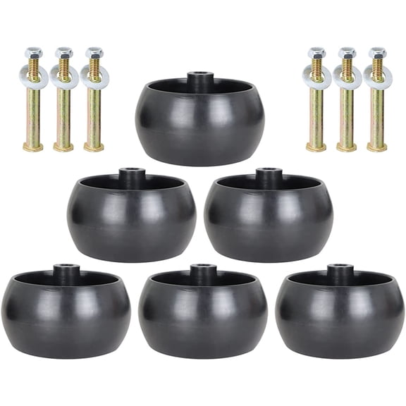waltyotur 6PK Deck Wheels and Hardware Kit 5321748-73 Replacement for Husqvarna 589527301 532174873 532133957 for 174873 72-031