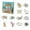 B, variant on 12PC Cookie Cutter Set - Fondant Tools With Storage Case For Baking And Making