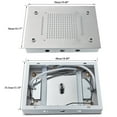thumbnail image 5 of Ceiling Mounted Rainfall Waterfall Shower Head color changing led Brushed Nickel, 5 of 16