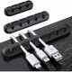 thumbnail image 1 of Clip organizador de cables de escritorio, almacenamiento de cables para organizador de cables, cargador USB/ratón/auriculares/cable de PC 3 piezas, negro (-5 orificios, 3 orificios, -7 orifi, 1 of 5