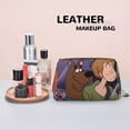 thumbnail image 7 of Saiise Scooby-Doo Print Makeup Bag PU Leather Travel Makeup Bag Organizer Makeup Pouch, Portable Cosmetic Bags for Women,Cute Make Up Bag for Travel Size Toiletries Accessories Brushes, 7 of 7