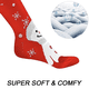 thumbnail image 3 of Calcetines novedosos para mujer - Calcetines navideños hasta la rodilla - Calcetines navideños divertidos, 3 of 5