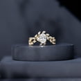 thumbnail image 6 of Rosec Jewels Lab Grown Diamond Oval Engagement Ring for Women - Nature Inspired Ring (1 Carat), 14K Yellow Gold, US 10.50, 6 of 8