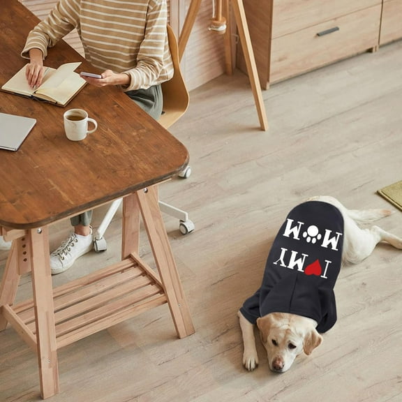 WYBXZ Dog Hoodie, Warm Soft Fall Winter Cold Comfort Dog Clothes Pet Coats, Solid Color Pet Winter Apparel, Pet Supplies Dog Clothes, 2XL