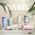 thumbnail image 4 of Vaso Ello Oasis de 1,2 litros con asa y pajita retráctil, color crema, 4 of 7