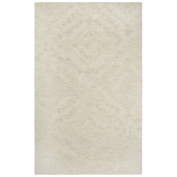 Alora Decor Emerson 10' x 13' Diamond Beige/Gray/Rust/Blue Hand-Tufted Area Rug