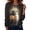 E-Multicolor, variant on CLOISE Plus Size Shirts for Women Halloween Crew Neck Casual Pullover Ghost Long Sleeve Tee Tops Fall Slim Clothing for Daily Wear Multicolor S