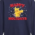 thumbnail image 3 of Pokemon - Happy Holidays - Youth Long Sleeve Graphic T-Shirt, 3 of 5