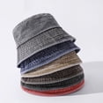 thumbnail image 6 of SikaFu New spring and summer pure color made old washed cotton basin hat men and women versatile leisure sunshade fisherman hat, 6 of 6