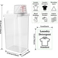 thumbnail image 4 of YQWIN 2 Pcs Distributeur de Détergent à Lessive Liquide Adoucissant Textile Contenant Agent de Blanchiment Bouteilles Vides Boosters de Parfum Perles Support Pot Distributeur Tasse à Mesurer pour Buanderie (78oz), 4 of 6