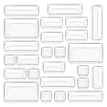 thumbnail image 1 of 25pcs Plastic Drawer Organizers, 4 Sizes Transparent Drawer Organizers for Bathroom, Dressing Table, Cosmetics,Tableware, 1 of 5