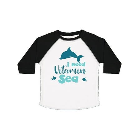 

Inktastic I Need Vitamin Sea Dolphin Fishes - Blue Gift Toddler Boy or Toddler Girl T-Shirt