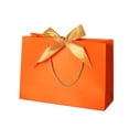 thumbnail image 3 of 10 bolsas de regalo para fiestas con lazo para envolver regalos para niños. XS naranja, 3 of 3