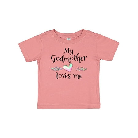 

Inktastic My Godmother Loves Me- Heart Godchild Gift Baby Boy or Baby Girl T-Shirt