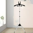 thumbnail image 4 of Foldable Adjustable Ironing Garment Stand, Adjustable Steamer Rack with Two Clips, and Height Settings, for Drying and Ironing Clothes, Accommodate Various Clothing Types, 4 of 7