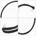 thumbnail image 4 of Foldable Fan White Round Hand Fan Folding for Serving Daily Life 2Pcs, 4 of 5