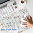 thumbnail image 4 of Long Mouse Pads for Desk,Pioneer Flower Floral Print Pattern Desk Mats on Top Of Desks, Desk Mouse Pad Extra Large with 3mm Non-Slip Base and Stitched Edge for Gaming,Office,Work,Home 35.4"x15.7", 4 of 6