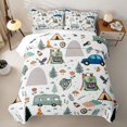 thumbnail image 2 of Erosebridal Happy Camping RV Car Twin Quilt Set for Teens,Boys Girls Adventure Accessories Twin Coverlet Set, 2 of 7
