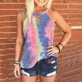 thumbnail image 2 of Women's Camisole Tank Top Leopard Tie-Dye Sleeveless Loose Undershirts, 2 of 4