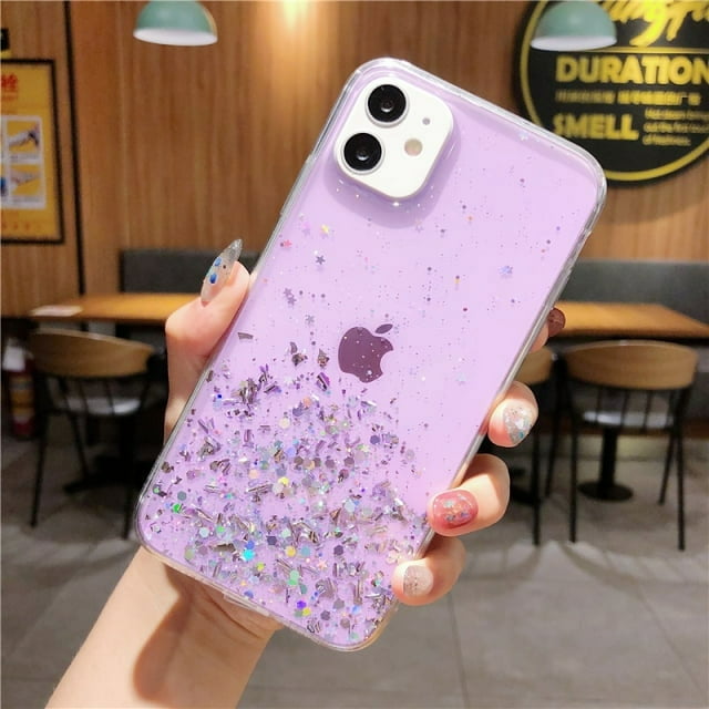 Luxury Flash light Glitter Clear Phone Case For iPhone 14 Pro Max 13 12 11 XR XS Max X SE2020 8 7 6S 6 Plus mini Silicone Cover RJ